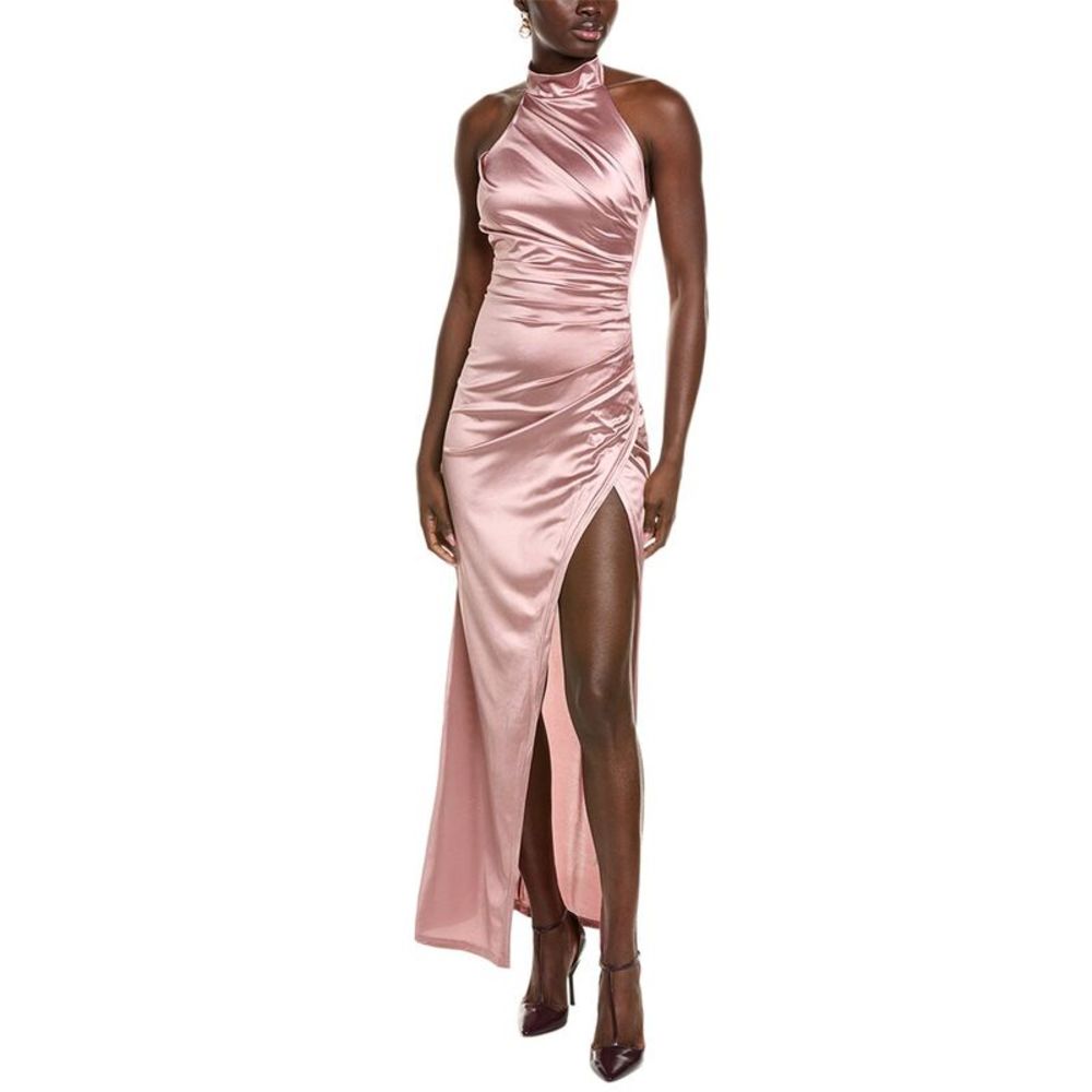 To My Lovers Womens  Halter Maxi Dress, Pink